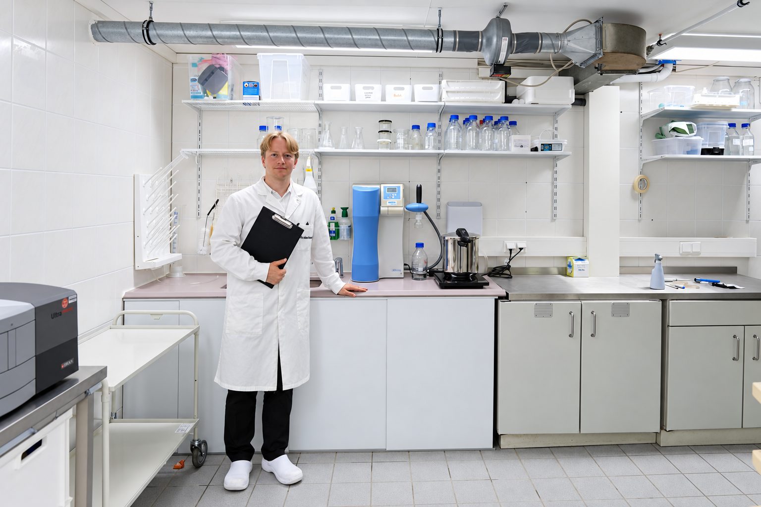 Johann Bauerfeind im Labor LumiraLab in Leipzig