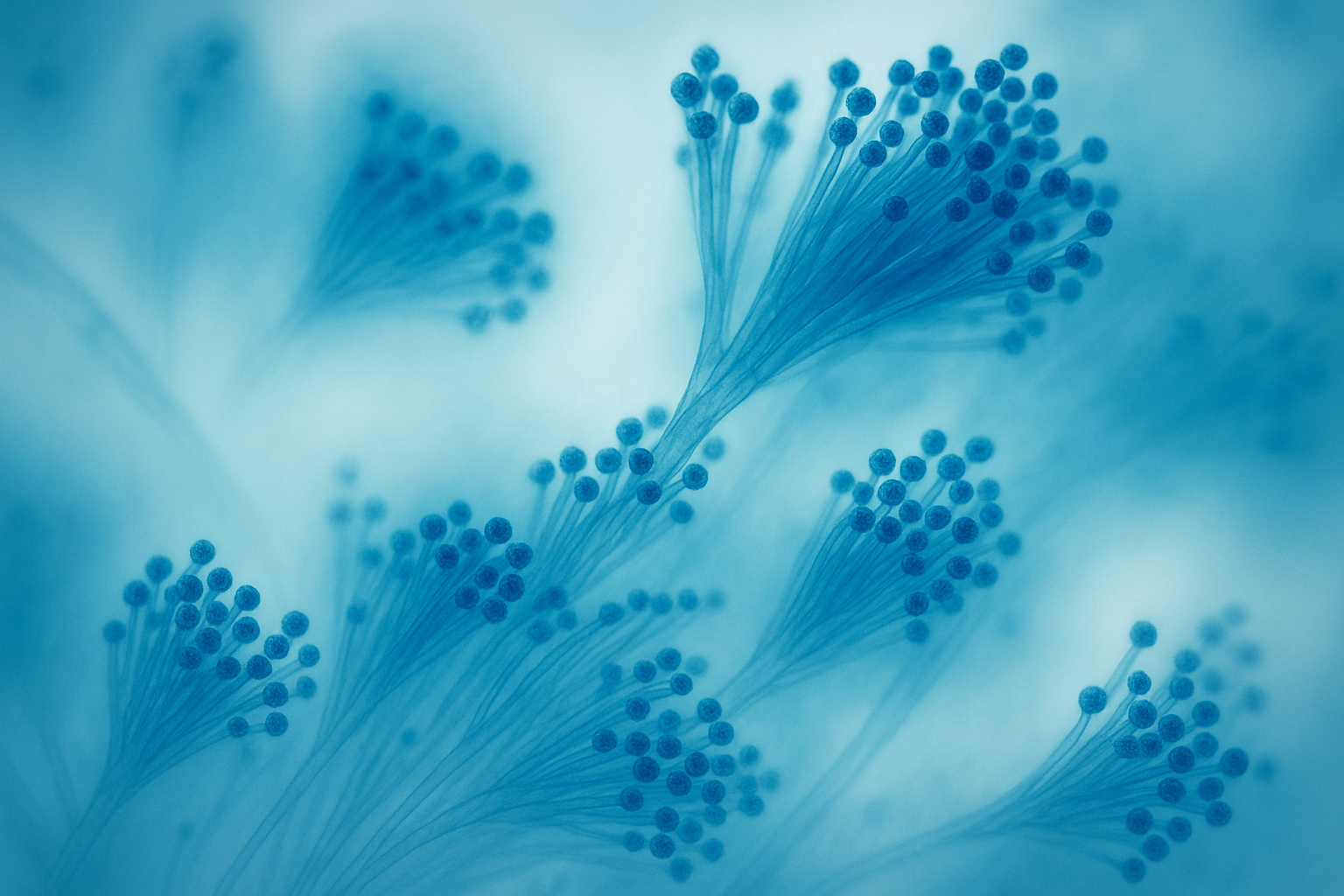 Mikroskopische Aufnahme von Penicillium